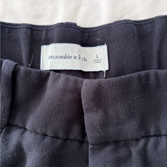 A&F Tailored Wide Leg Black Women's Pants - Picture 2 of 4